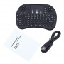 مینی کیبورد وایرلس با باتری شارژی دانگل و چراغ صفحه کلید Wireless Mini Keyboard مناسب رزبری پای