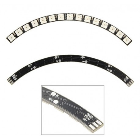 ماژول ال ای دی 60 پیکسل حلقه ای 4 تکه NeoPixel LED RGB String