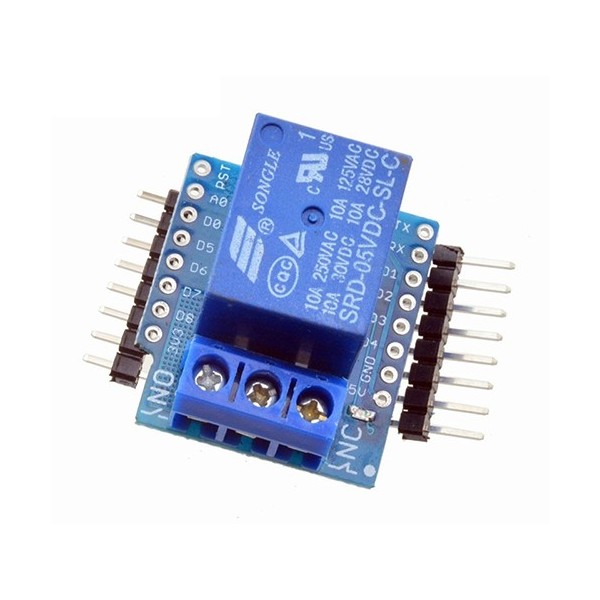 شیلد رله Relay مخصوص اینترنت اشیاء IOT برد Wemos Mini D1