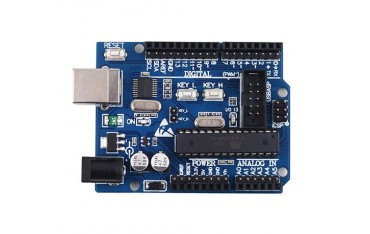 برد آردوینو Uno R3 بر پایه Atmega328P با رابط  USBASP و ICSP