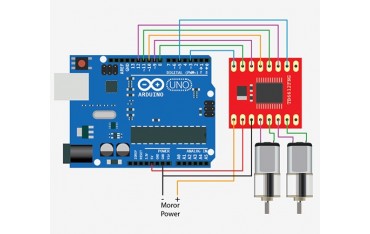 ماژول درایور موتور دو کاناله با تراشه TB6612FNG