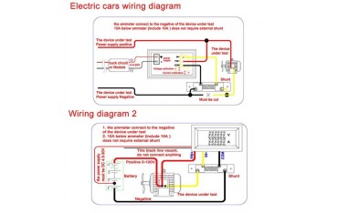 ماژول نمایشگر ولتاژ DC و آمپر تا 100 آمپر با کابل و شنت مخصوص
