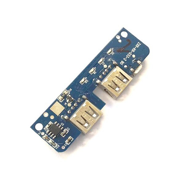 ماژول پاوربانک دو کاناله 5 ولت 2 آمپر Powerbank Module 2 channel با LED سطح شارژ