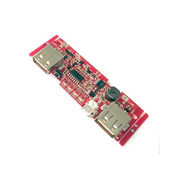 ماژول پاوربانک دو کاناله 5 ولت 2 آمپر Powerbank Module 2 channel با میکروسوئیچ و LED