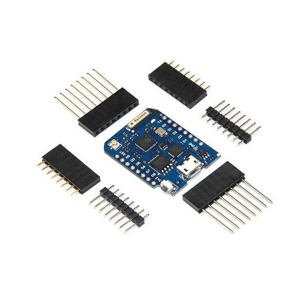 برد کنترل اینترنت اشیاء Wemos D1 Mini Pro با درایور CP2102 و 16MB حافظه داخلی