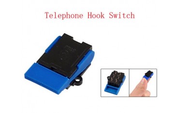 کلید تلفنی آبی 6 پایه پالسی telephone hook switch