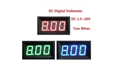 ماژول نمایشگر ولتاژ 3 دیجیت ولت متر با قاب پنلی Volt meter تا 300 ولت DC