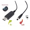 کابل USB افزاینده ولتاژ 5 به 12 ولت USB Converter 5 to 12V
