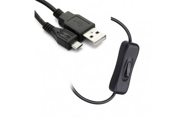 کابل USB به Mico USB دارای کلید On/Off مناسب برای بردهای امبدد Embedded USB Cable