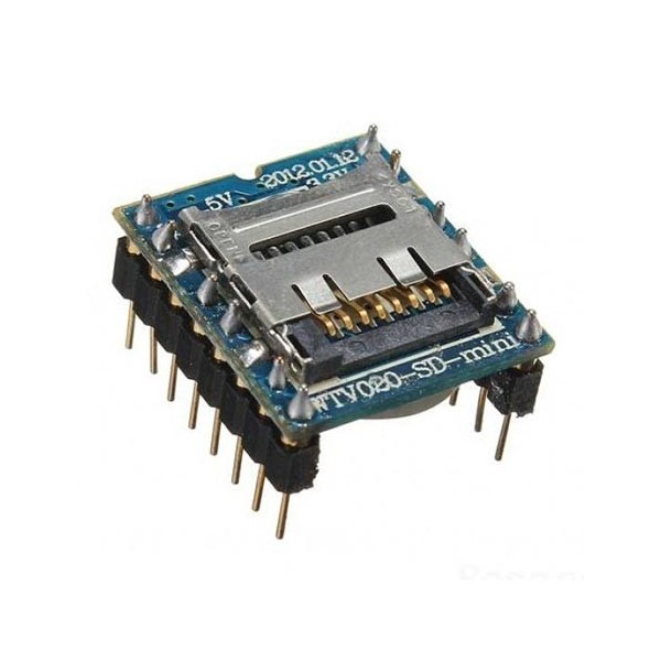 ماژول MP3 PLAYER wtv020m01 دارای شیار Micro SD
