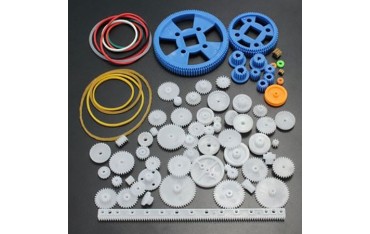 پک 80 عددی چرخ دنده پلاستیکی DIY مخصوص ساخت ربات با پولی و تسمه