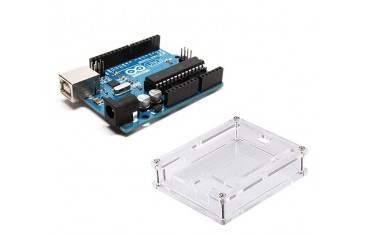 آردوینو Uno R3 به همراه کیس شفاف Arduino Uno R3 Acrilyc Case