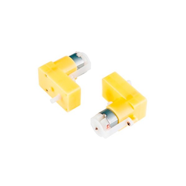 موتور گیربکس دار زرد رایت DC Gearbox تک شفت 1A48