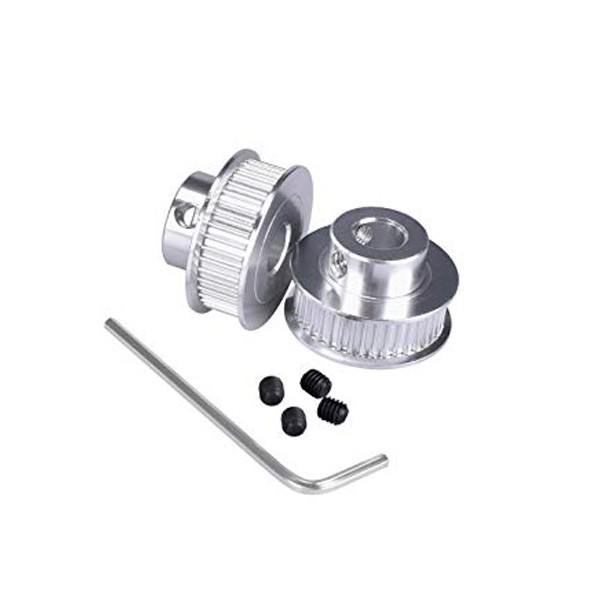پولی تایم 40 دنده 2GT با قطر 10mm و آچار تنظیم شافت