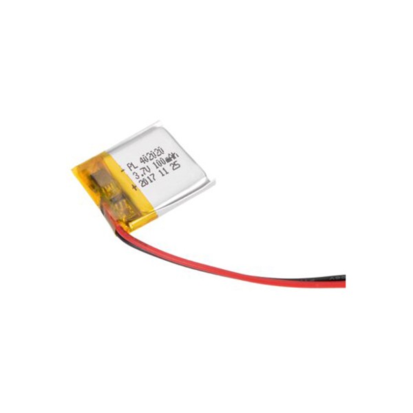 باتری لیتیوم پلیمر Li-Po 3.7V 100mAh تک سل 20x20mm
