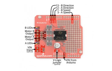 کیت رباتیک با شیلد Ardumoto آردوینو