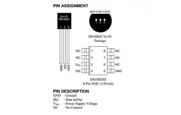 سنسور دما DS18B20 سه پایه دماسنج Dallas