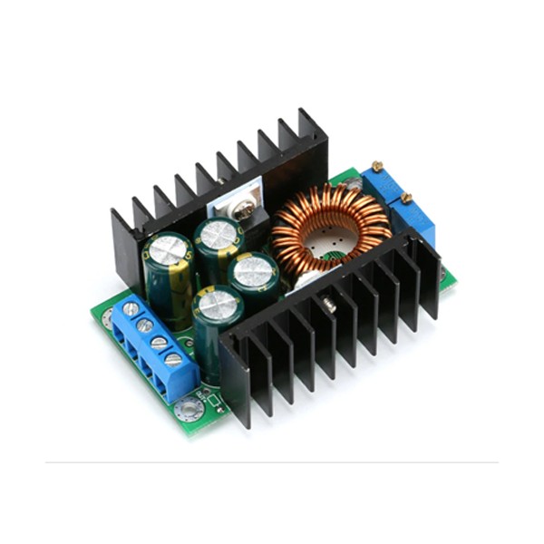 ماژول تغذیه کاهنده 8A تراشه XL4016E با هیت سینک و مولتی ترن