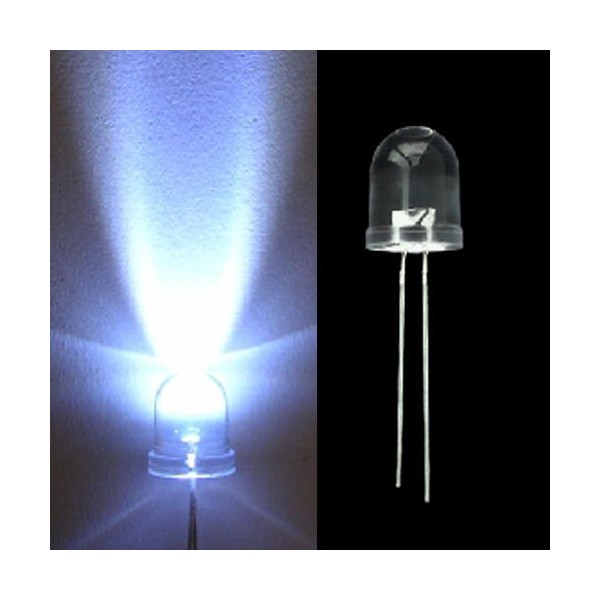 ال ای دی 10 میلی متر سفید HG LED 10mm W18 nm