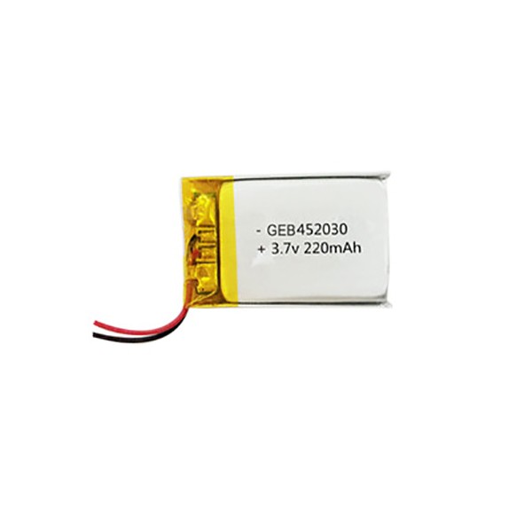 باتری لیتیوم پلیمر Li-Po 3.7V 220mAh تک سل 25x30mm