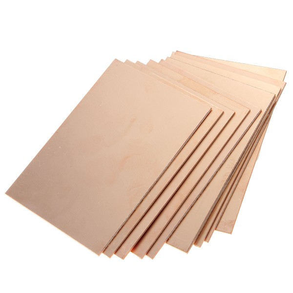 فیبر مدار چاپی 10x10 فایبر گلاس یکرو مسی