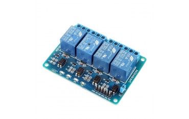 ماژول رله 12 ولت چهار کانال با اپتوکوپلر Relay Module 12 V