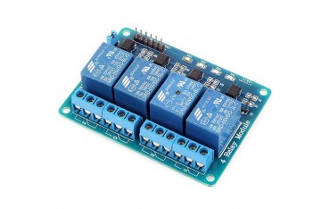 ماژول رله 12 ولت چهار کانال با اپتوکوپلر Relay Module 12 V