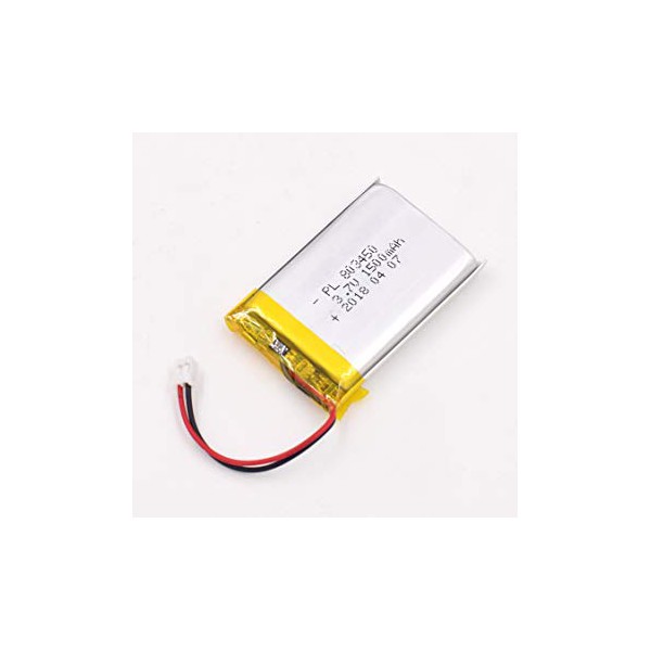 باتری لیتیوم پلیمر 1300mAh Li-Po 3.7V تک سل 60x35mm