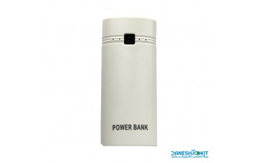 ماژول پاور بانک با قاب و نصب دو باتری 18650 به همراه کلید Power Bank