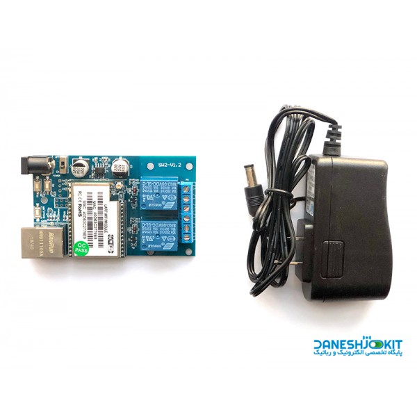 ماژول رله دو کانال HLK RM04 وای فای ورژن V1.2 مخصوص کنترل وسایل برقی