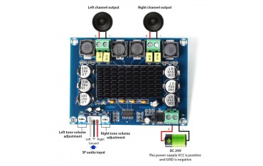 ماژول آمپلی فایر استریو 2x120w با تراشه TPA3116D2