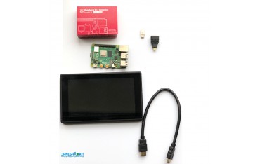 پک رزبری پای 4 Raspberry Pi و نمایشگر LCD Waveshare هفت اینچ