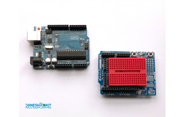 پک آردوینو Arduino UNO و شیلد پروتوتایپ Prototype