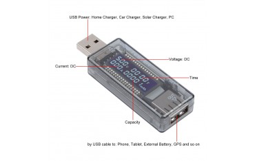 ماژول نمایشگر ولتاژ و جریان USB Multimeter