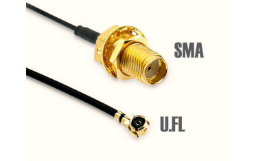  آنتن SMA به همراه کابل مبدل U.FL مادگی به SMA مناسب GSM