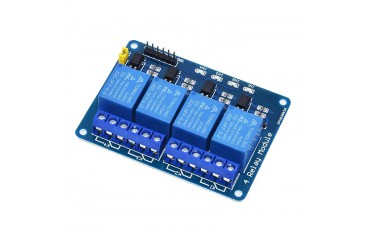 ماژول رله چهار کانال برند TONGLING با اپتوکوپلر Relay Module 5V