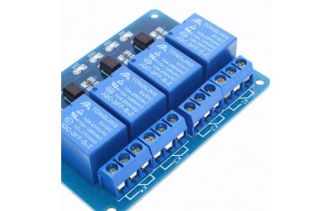 ماژول رله چهار کانال برند TONGLING با اپتوکوپلر Relay Module 5V