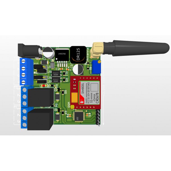 برد کنترلر پیامکی دو رله مناسب کنترل وسایل برقی با SMS