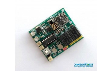 برد کنترلی  ESP8266 و درایور موتور L293 همراه با دو خروجی رله