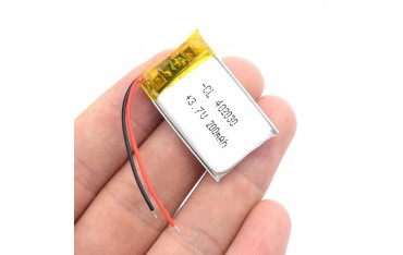 باتری لیتیوم پلیمر Li-Po 3.7V 200mAh تک سل 20x30mm