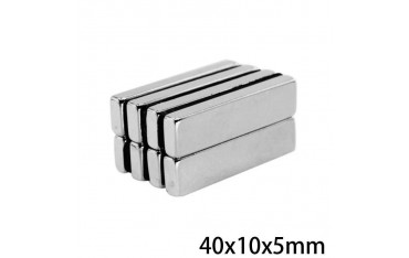 آهنربا نئودونیوم بلوک 40x10x5mm - بلوک آهنربا ND