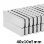 آهنربا نئودونیوم بلوک 40x10x5mm - بلوک آهنربا ND