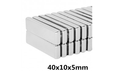 آهنربا نئودونیوم بلوک 40x10x5mm - بلوک آهنربا ND