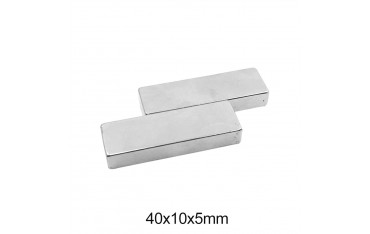 آهنربا نئودونیوم بلوک 40x10x5mm - بلوک آهنربا ND