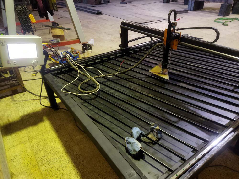 نمونه اجرا شده دستگاه CNC برش پلاسما - دانشجو کیت