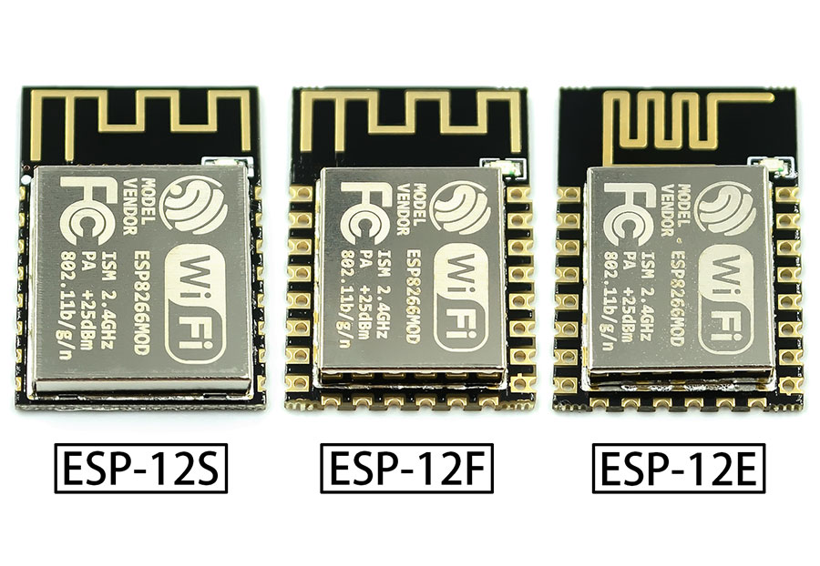 تفاوت سه مدل تراشه ESP-12E با ESP-12F با ESP-12S - دانشجو کیت