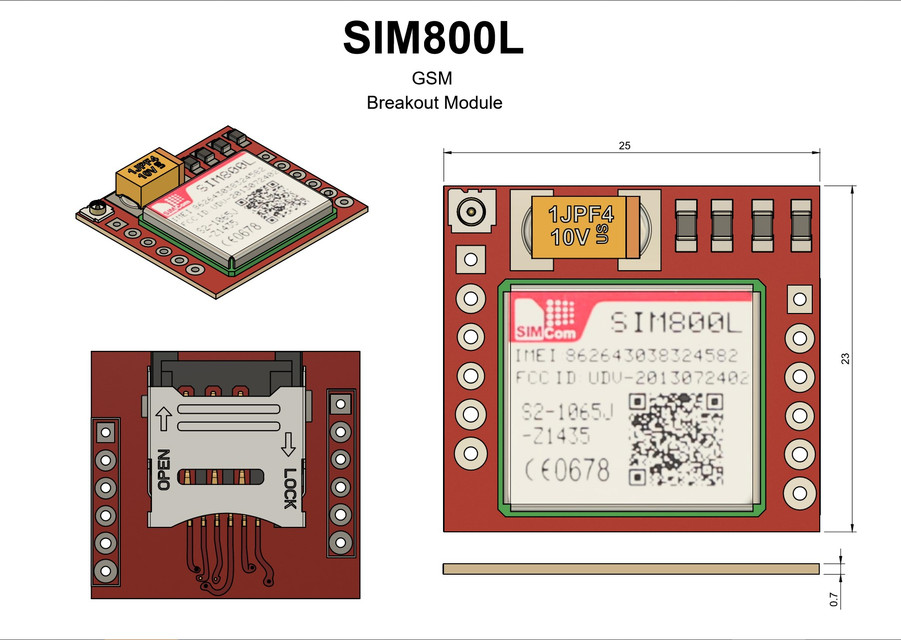 ماژول Sim800L - دانشجو کیت